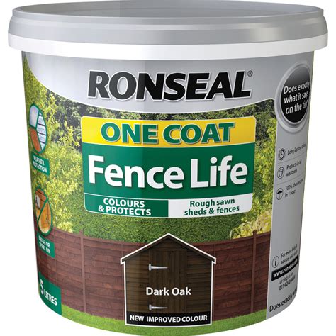 ronseal one coat fence life b&q